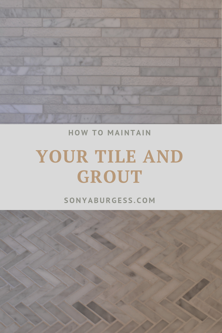 Maintaining tile and grout