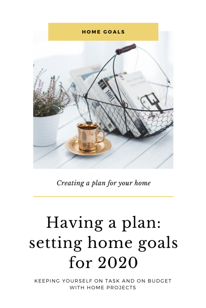 Having a plan:setting home goals for 2020