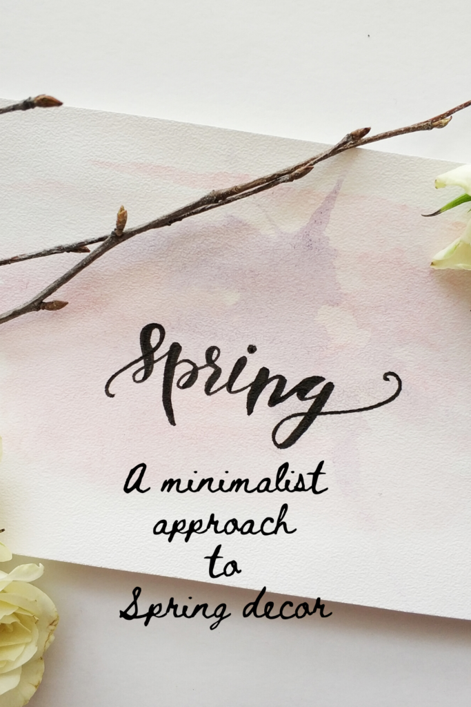 A minimal approach to Spring decorating
