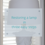 Restoring a lamp in three easy steps
