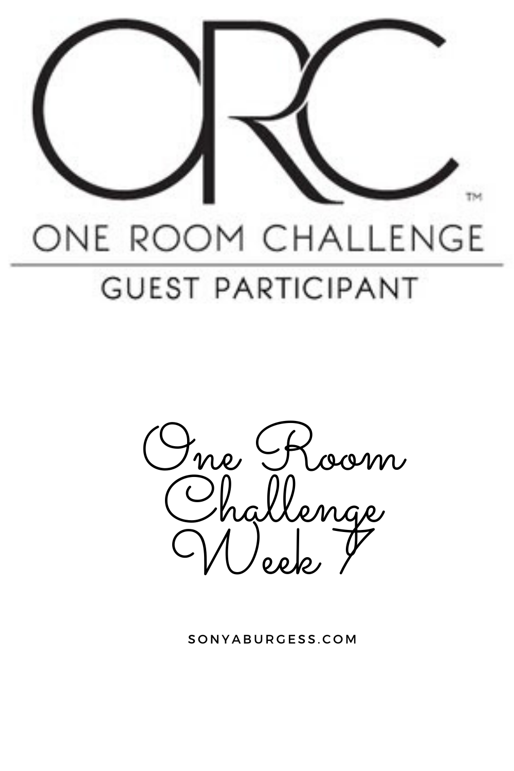 One Room Challenge Week 7