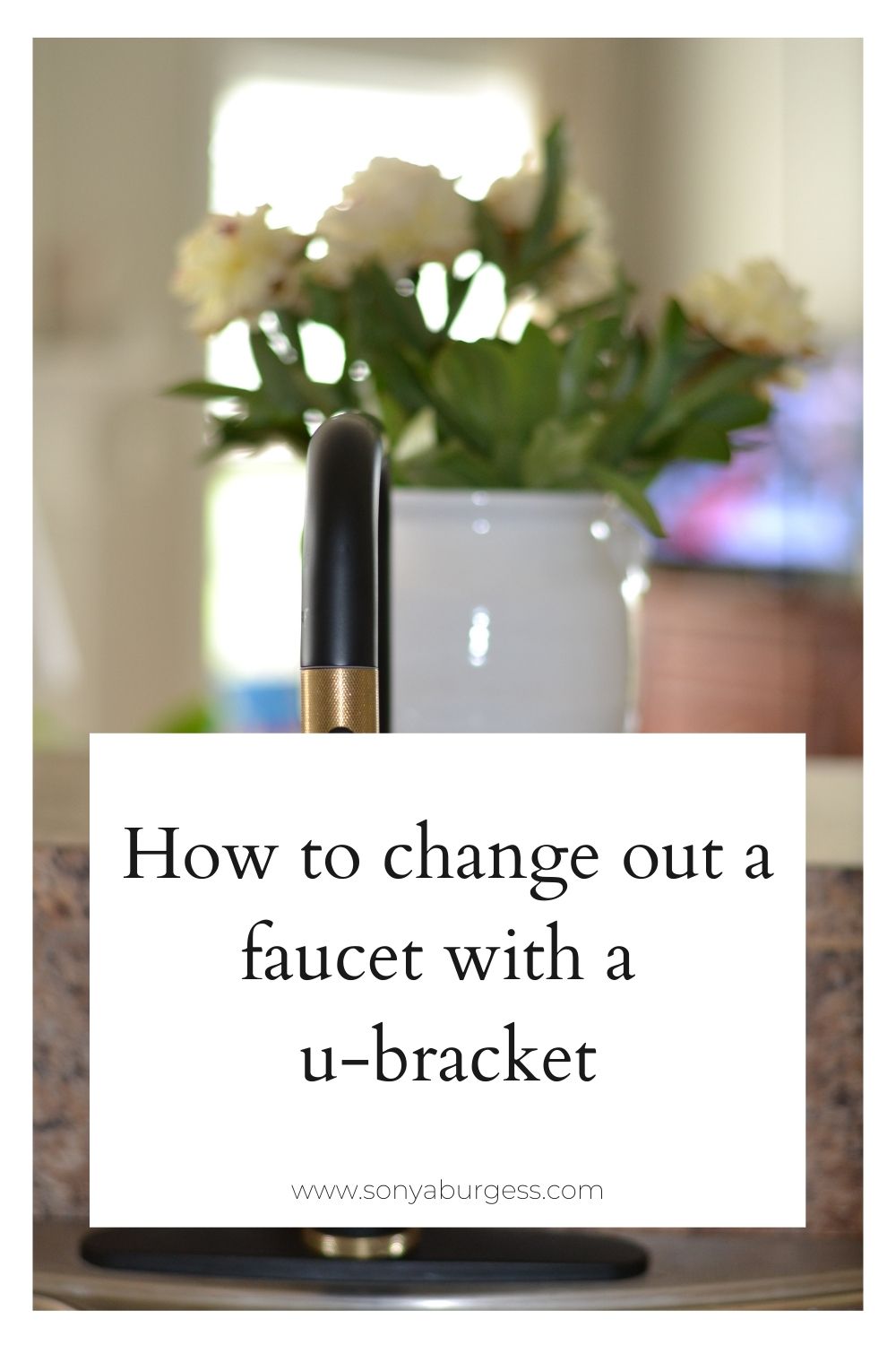 Removing a kitchen faucet with u bracket