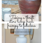 Transforming a thrifted lamp