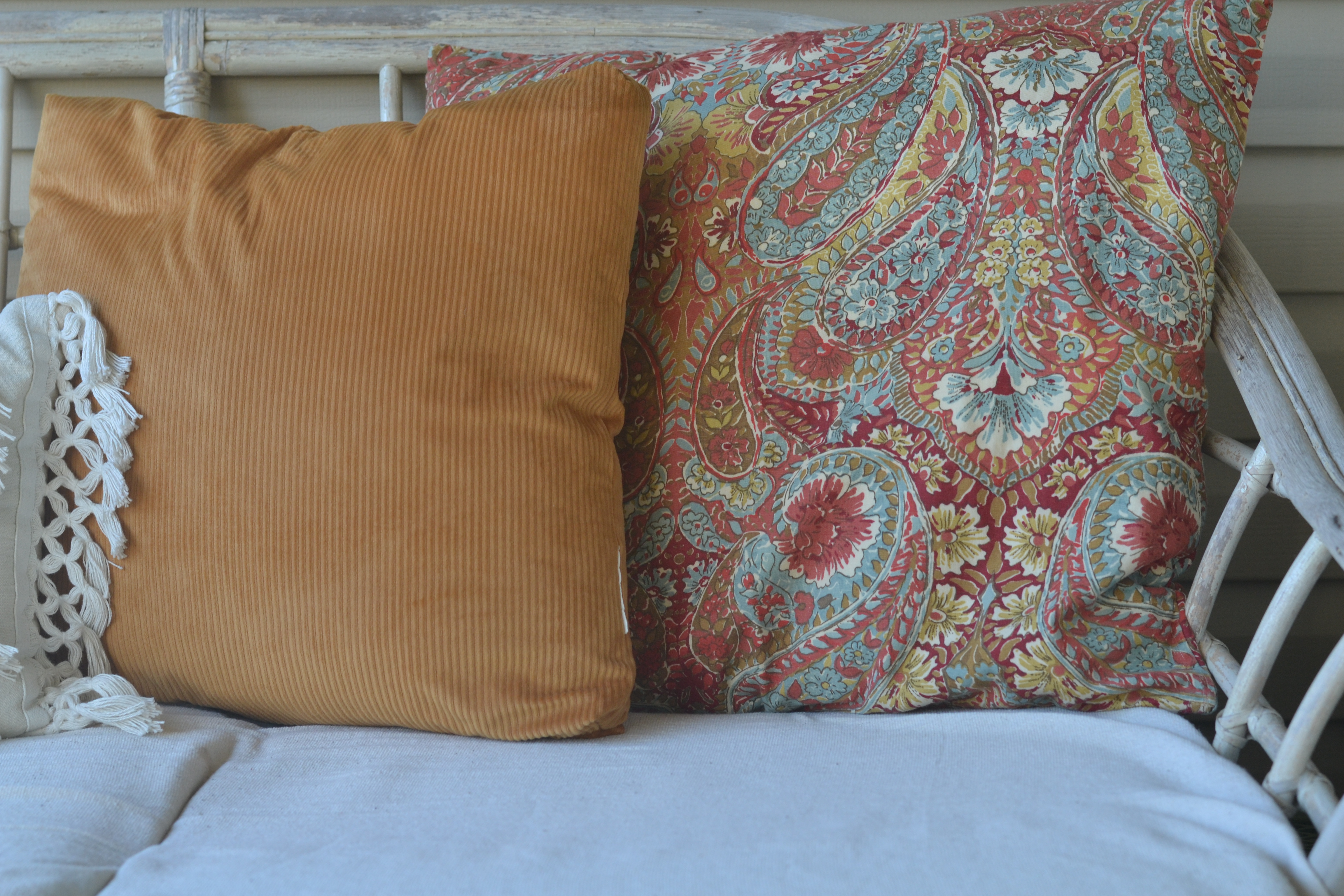 Adding fall inspired pillows
