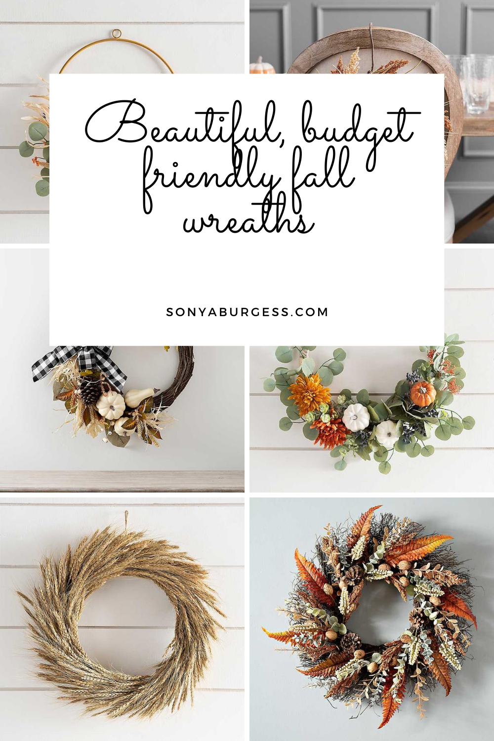 Wait until you see these beautiful, budget friendly fall wreaths.