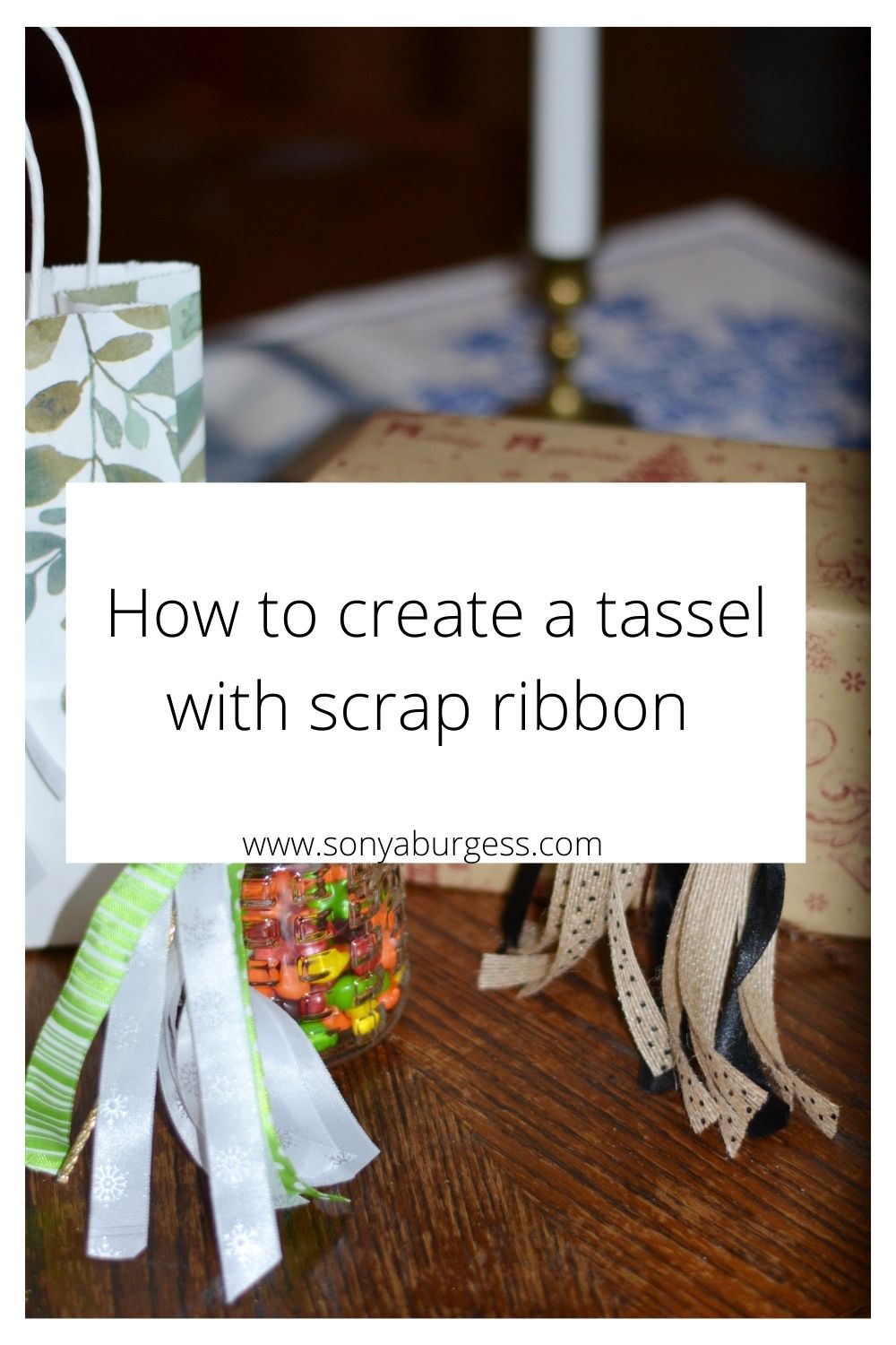 How to create a ribbon tassel with scrap ribbon