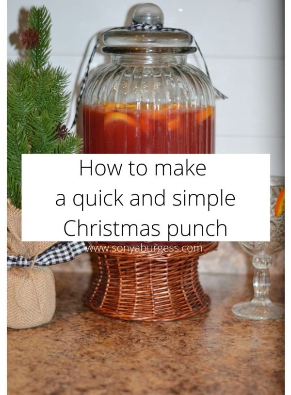 How to make a quick and simple Christmas punch
