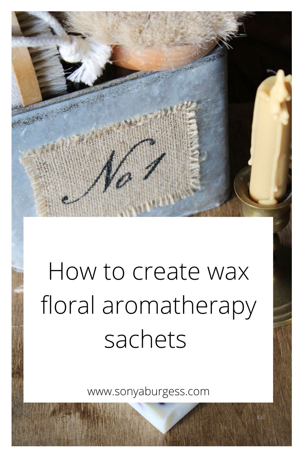 How to make floral wax aromatherapy sachets