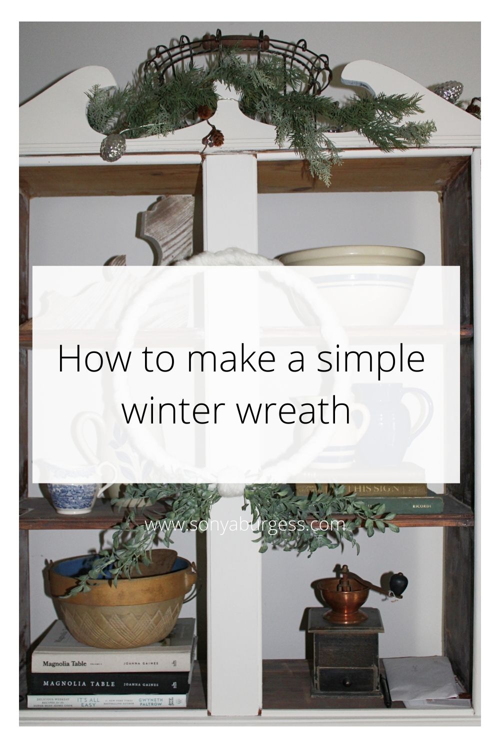 How to create a simple winter wreath