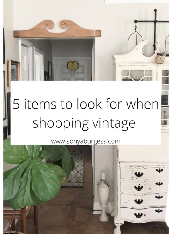 5 items to look for when shopping vintage