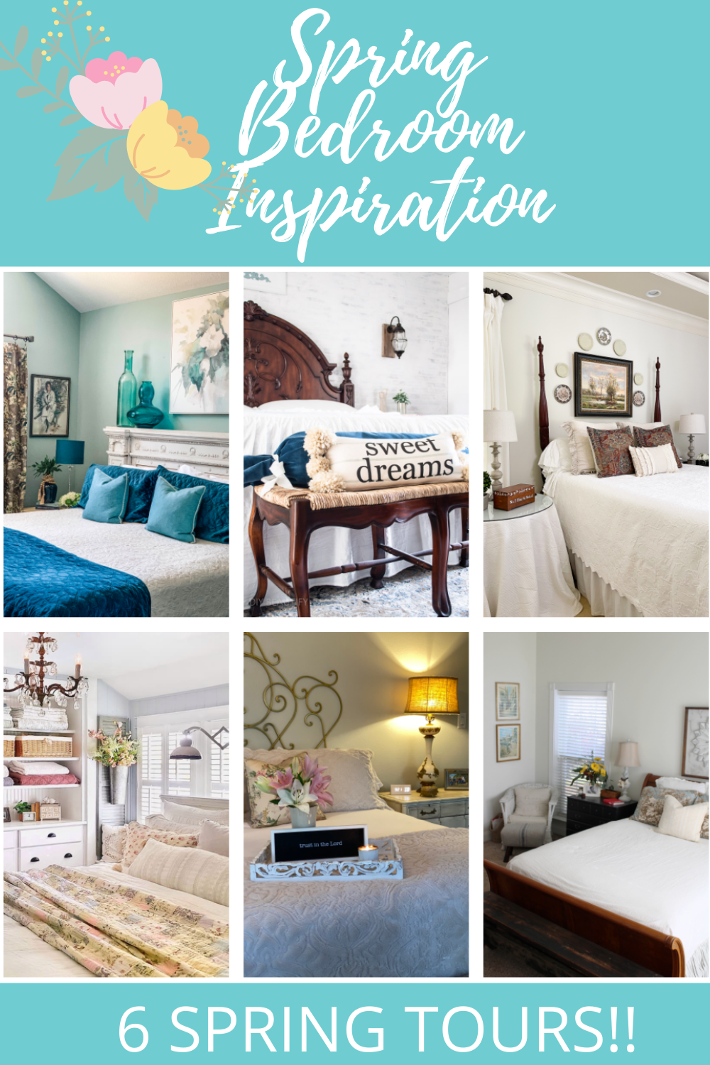 Simple steps to adding Spring touches to your master bedroom