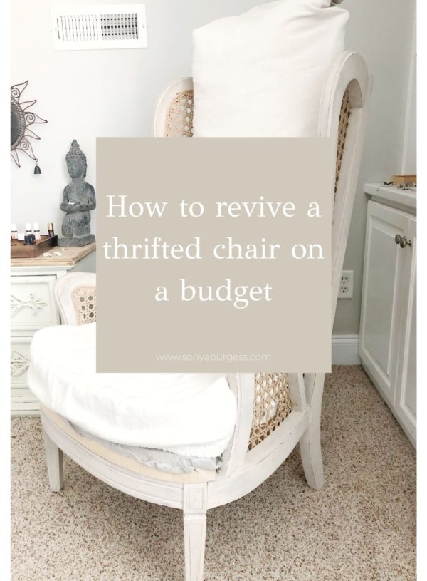 How to revive a thrifted chair on a budget