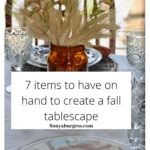 Simple fall tablescape