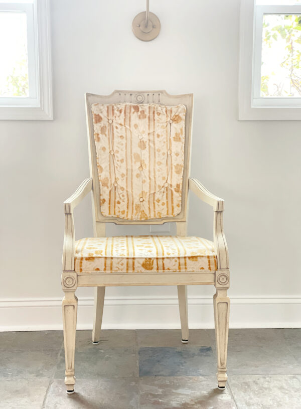 French style caned chair from marketplace
